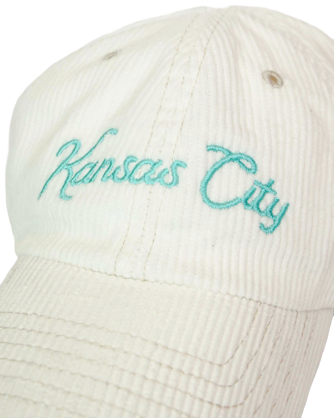 KC Current Unisex Sandlot Goods White KC Corduroy Dad Hat