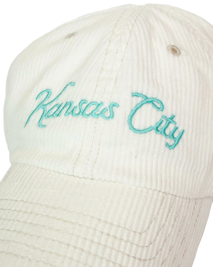 KC Current Unisex Sandlot Goods White KC Corduroy Dad Hat
