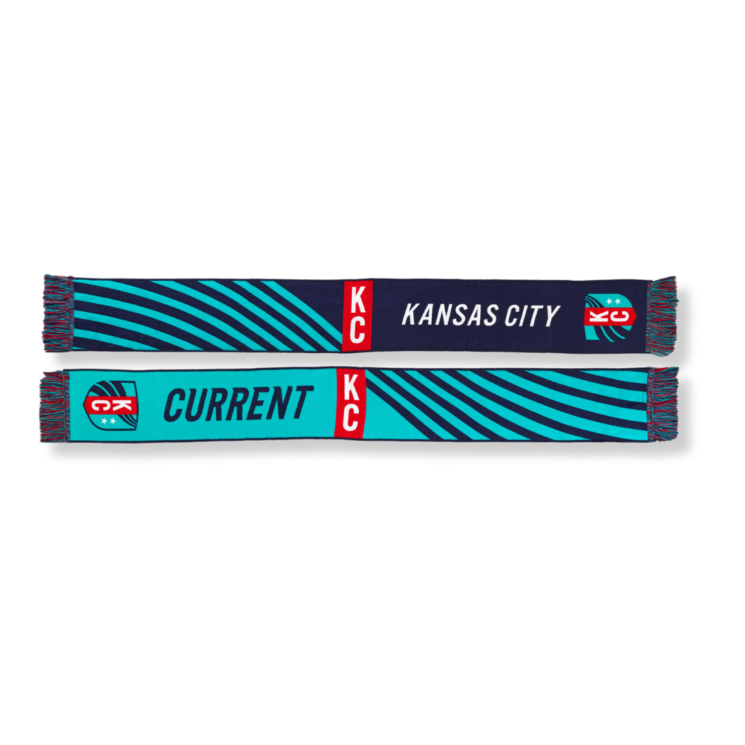 KC Current Ruffneck Official 2022 Teal Knit Scarf