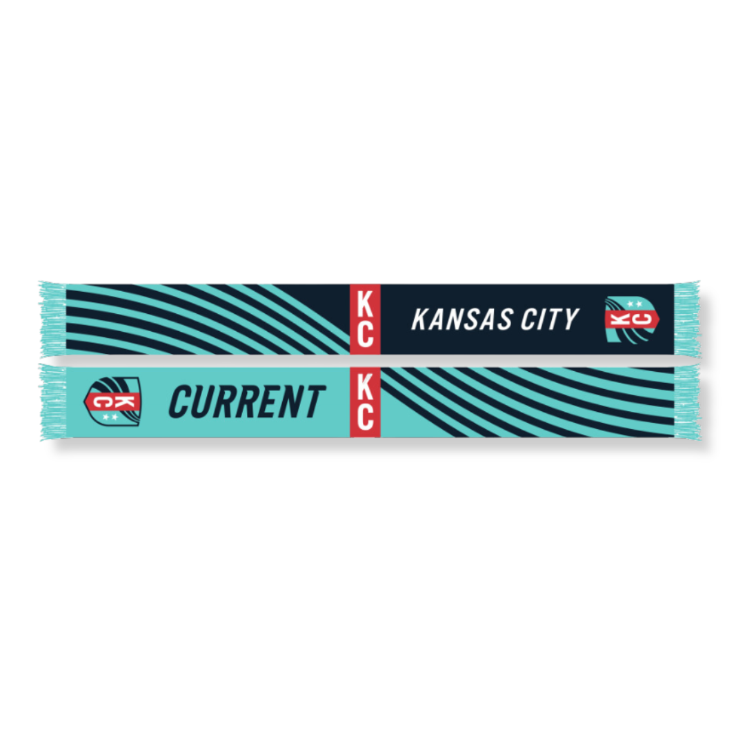 KC Current Ruffneck Official Teal Knit Scarf