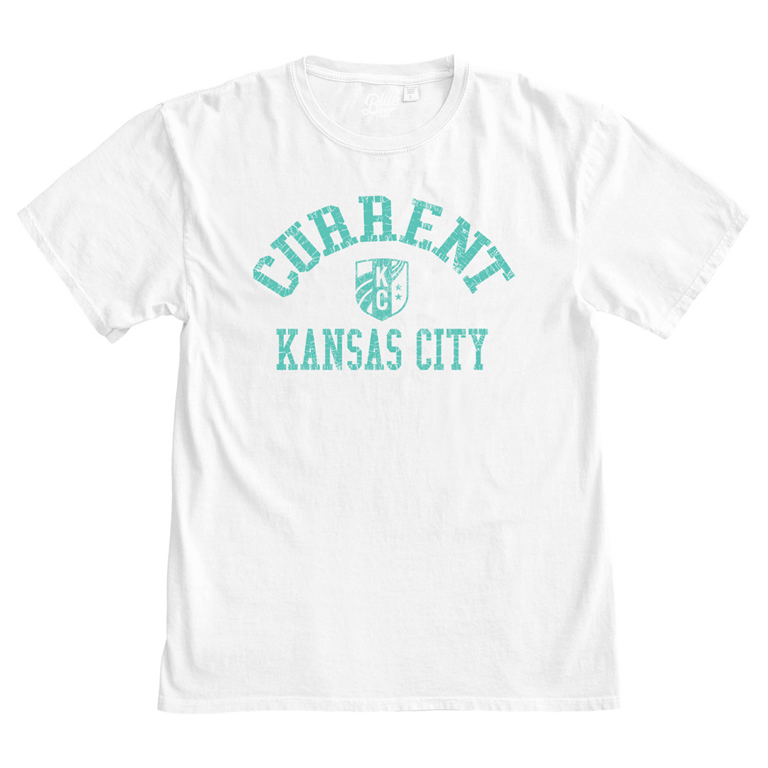 KC Current Unisex White BLUE84 T-Shirt
