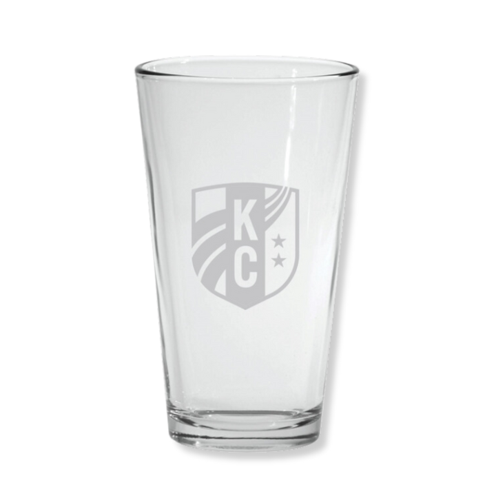 KC Current Etched Logo Glass Pint