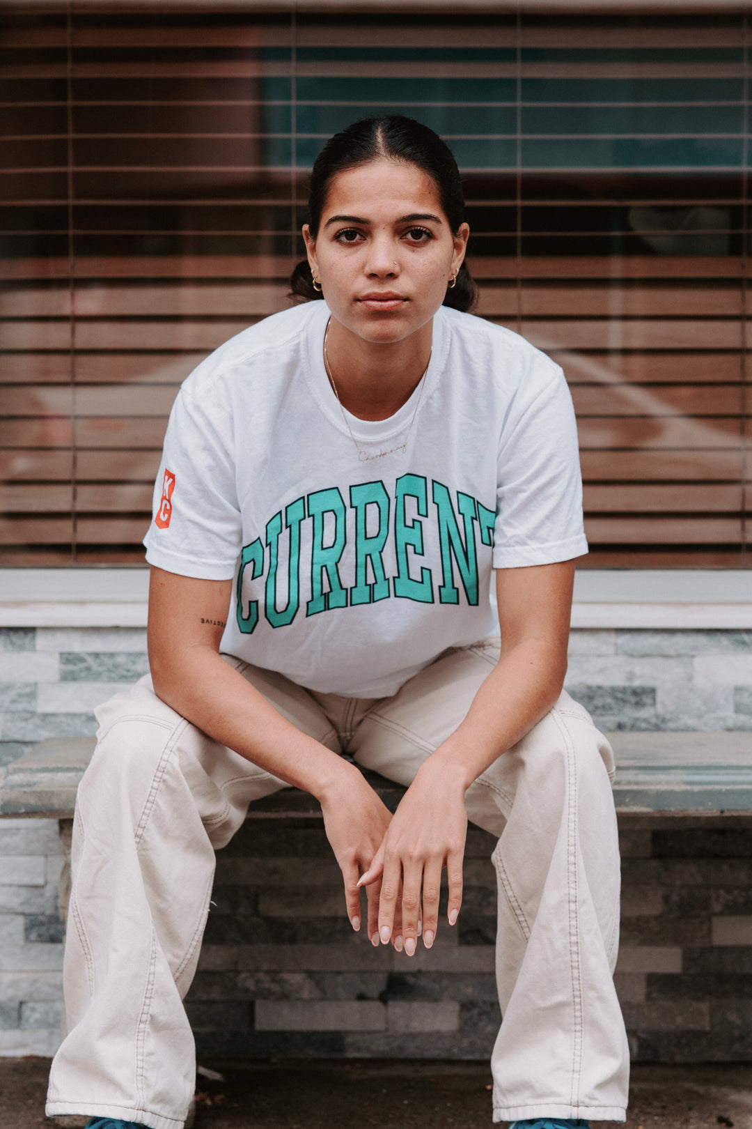 KC Current Made Mobb Current White Tee