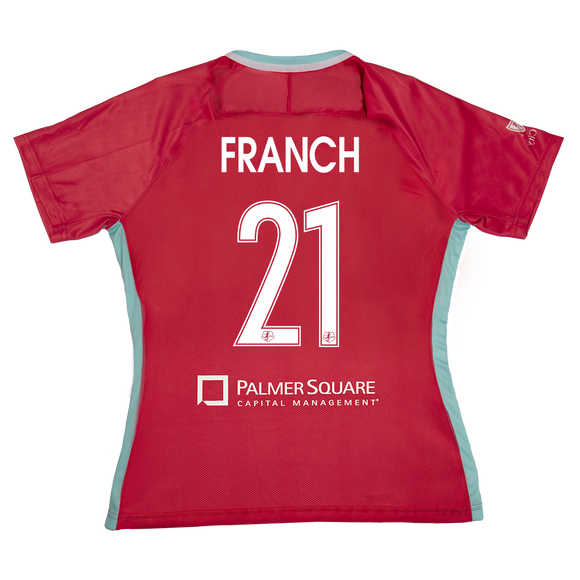KC Current Youth Red Nike AD Franch 2023 Heartland Kit