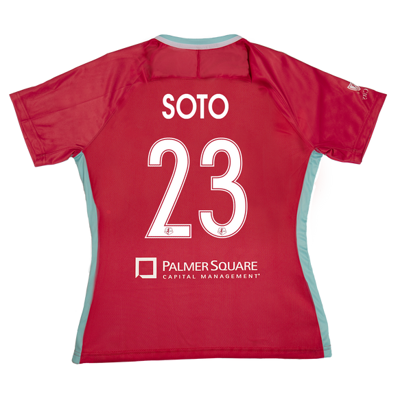 KC Current Youth Red Nike Croix Soto 2023 Heartland Kit