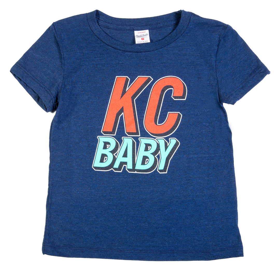 KC Current Youth Navy Charlie Hustle KC Baby T-Shirt