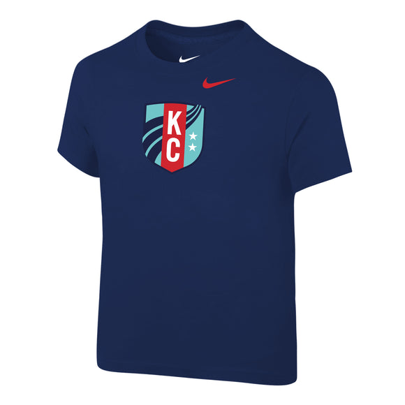 KC Current Toddler Navy Nike Cotton Logo T-Shirt